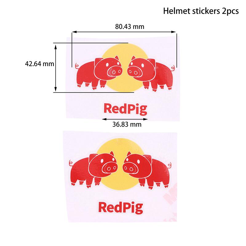 

Bike Head Tube Funny Stickers Red Pig Decorative Decals For Bike Handlebar Helmet Top Tube Decals Cycling Team Sticker E