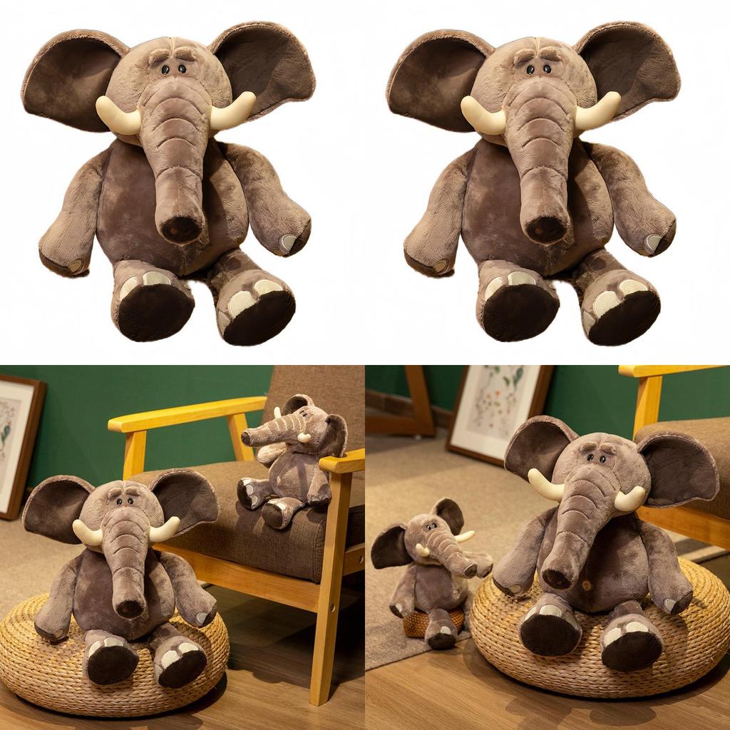 Plüsch Elefantenspielzeug für Kinder Weiche Tierpuppe Geschenk für Kinder und Kleinkinder
