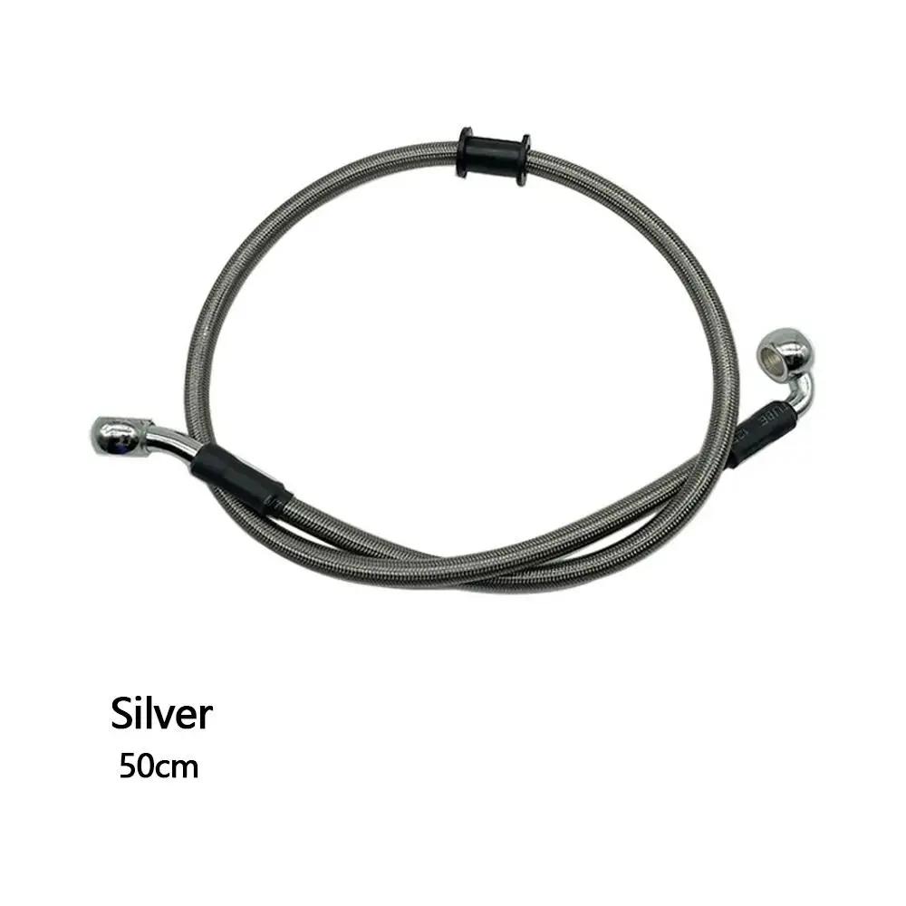 1PC Universal Motorcycle Brake Line Motorcycle Dirt Bike Braided Steel Hydraulic Reinforce Clutch Oil Hose Tube 500 To 800mm
