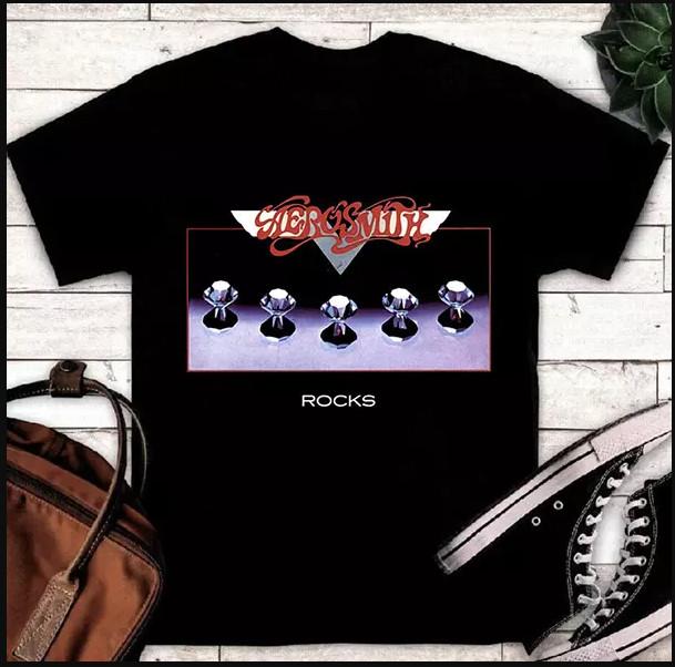 Aerosmith Rocks Album Gift For Fans T-shirt Size S-4XL
