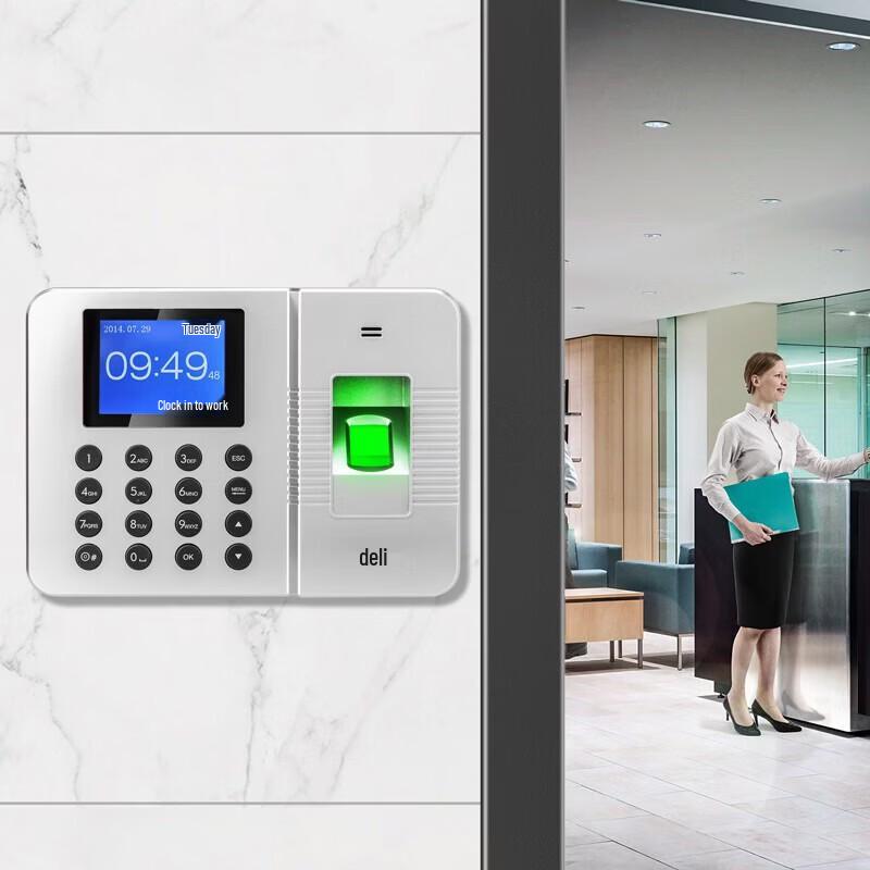 Deli 3960Z Fingerprint Attendance Machine CN Plug (adapter Included)