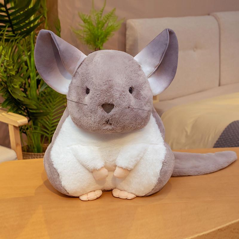 Simulation Totoro Plush Toys Cute Gray Mouse Dolls Cartoon Sitting Postures