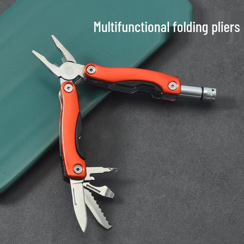 Stainless Steel Multi-Function Folding Pliers - Camping & Outdoor Survival Tool