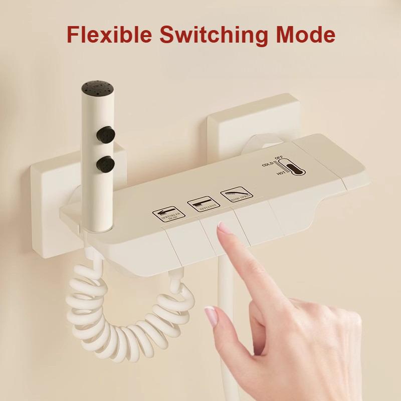 Shower Set Household Constant-temperature Bath Bathroom Pressurized Shower Head Cream-colored Bathroom Showerhead