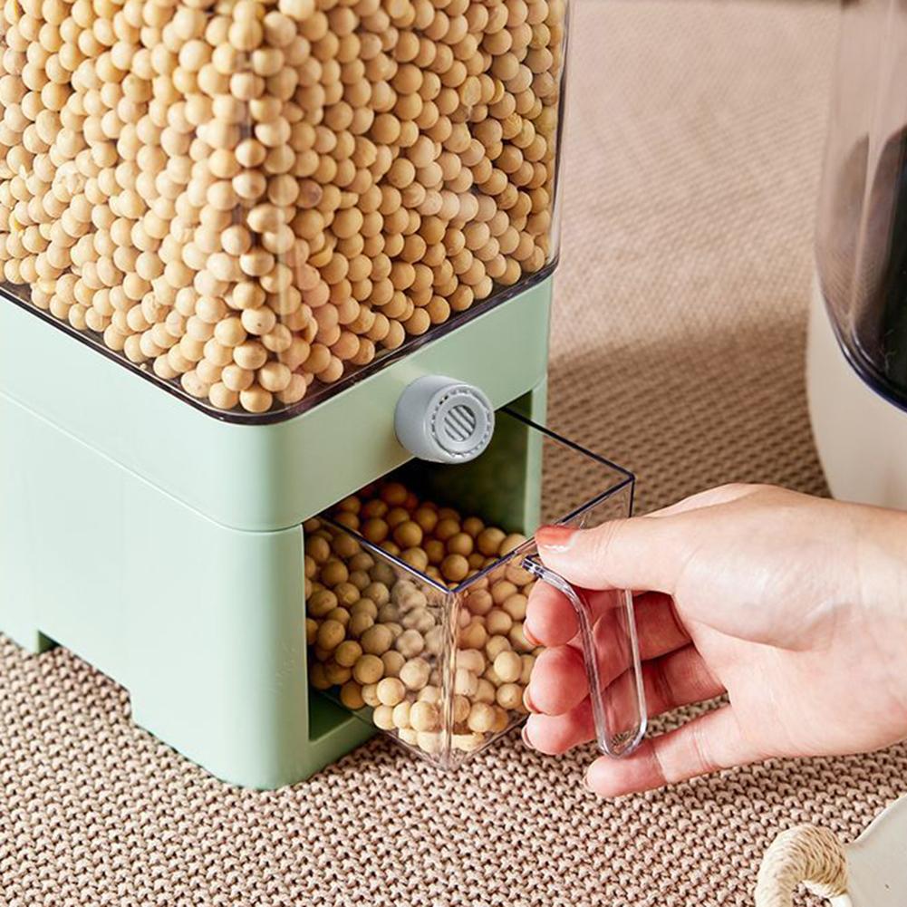 Grain Storage Box With Measuring Cup Moisture-Proof Dustproof Bottles For Nuts Coffee Beans
