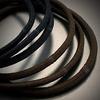 Made Japan hair ties thin 6-piece set thickness 2.5mm no knot (brown)