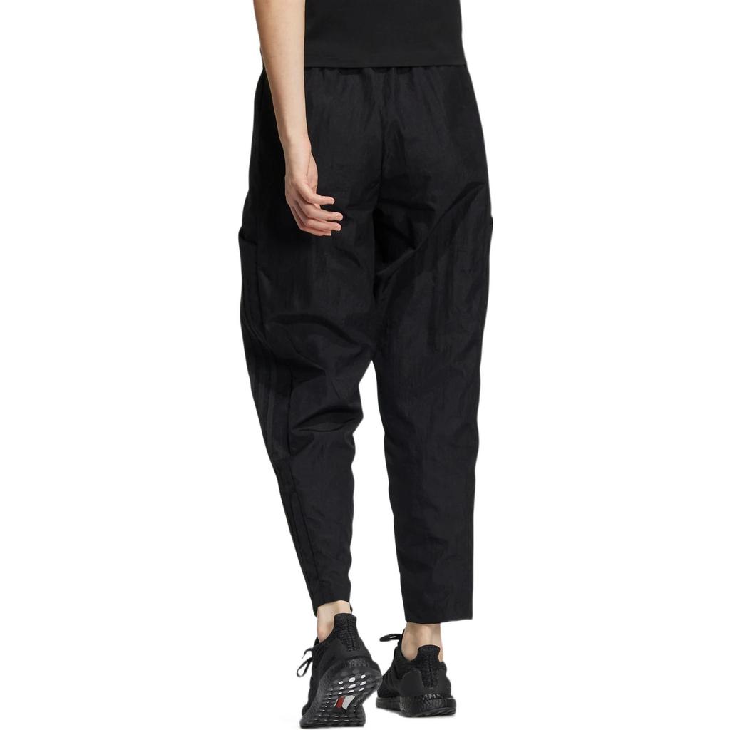 Adidas Knitted Sweatpants Women's Black Moderate Straight Fit Pants HM2616