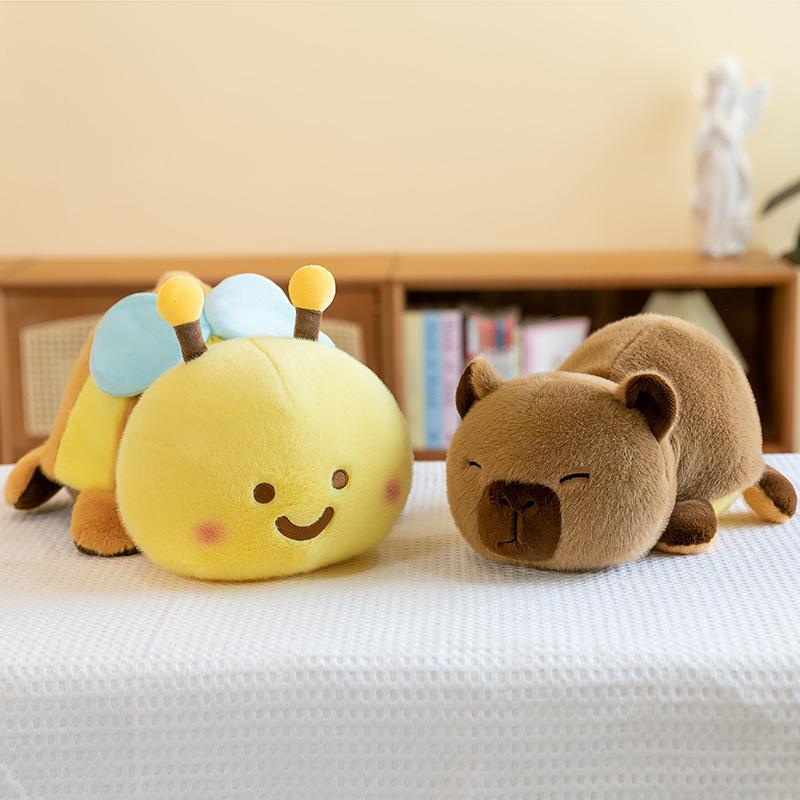 Into Capybara Turns Bee Stuffed Toy Doll Pillow Pp Cotton Filled Children Gift