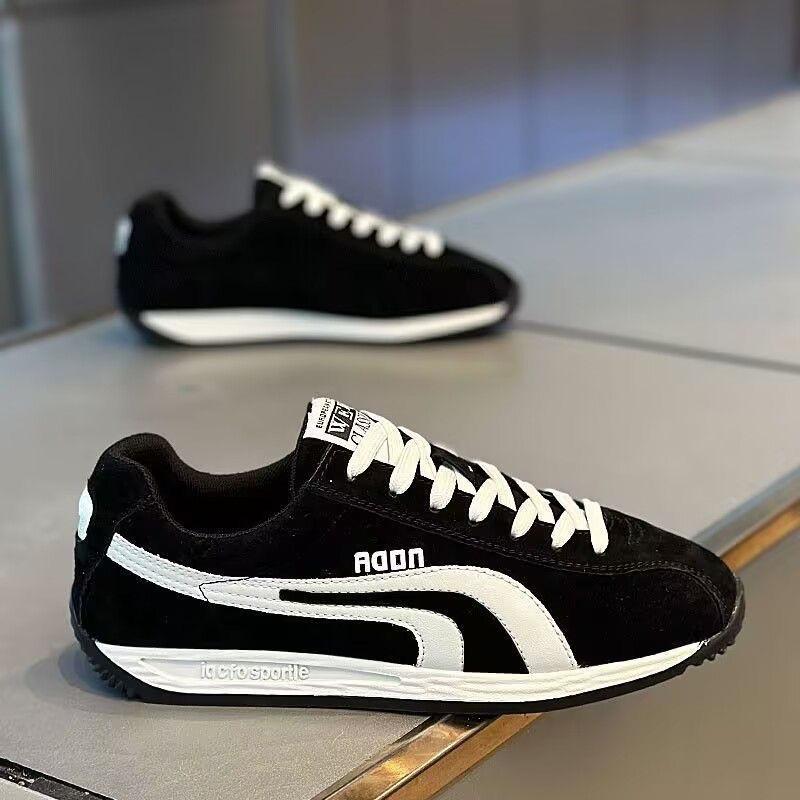 Shoes men's popular frosted leather casual shoes in spring  Kwai super hot comfortable light versatile ins men's shoes