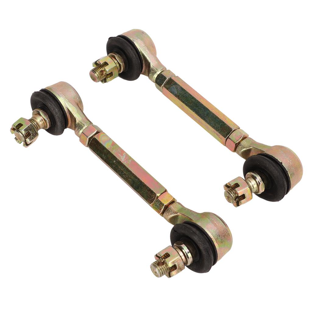 2 Stück Spurstangenkopf 10mm Gewinde Stahllegierung Stabilisatorstangenende Set für 50cc 70cc 90cc 110cc 125cc