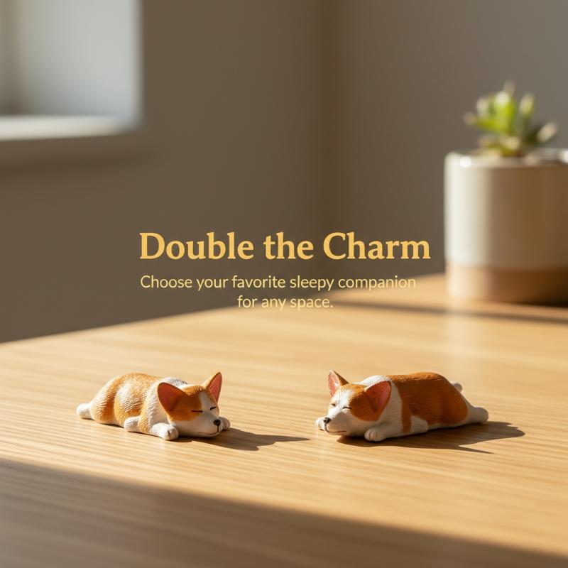 Car Dashboard Dog Toys Accessories Decorate Mini Corgi Resin Doll