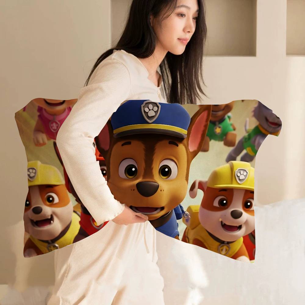 Popular Children Animation P-Paw Quick-Dry Polyester Pillow Towel Pillowcase Sweat-Absorbent & Breathable For Daily Use