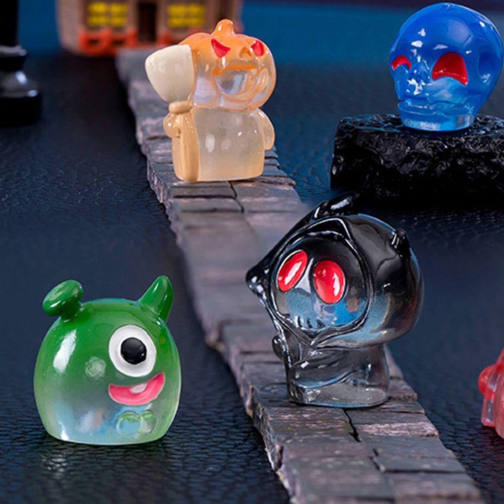 Scary Mini Ghost Ornament One-eyed Pumpkin Bat Skull Halloween Decorations  Holiday Party Decor