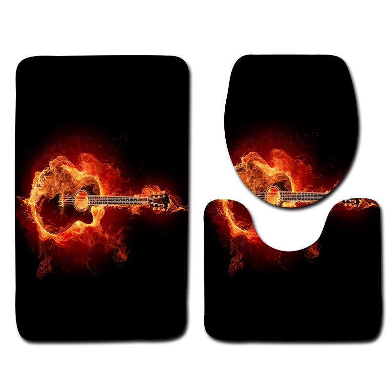 Bathroom Floor Mat Bathroom Mat Toilet Three-Piece Set
