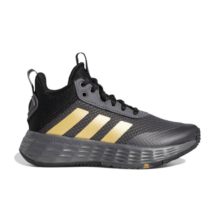 Adidas Own The Game 2.0 J Grey Matte Gold Kids Sneakers Grey-Five Core-Black GZ3381