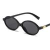 New Oval Sunglasses For Women Fashion Brand Black Small Frame Sun Glasses Female Retro Clear Lenses Eyewear Lady Trendy Uv400