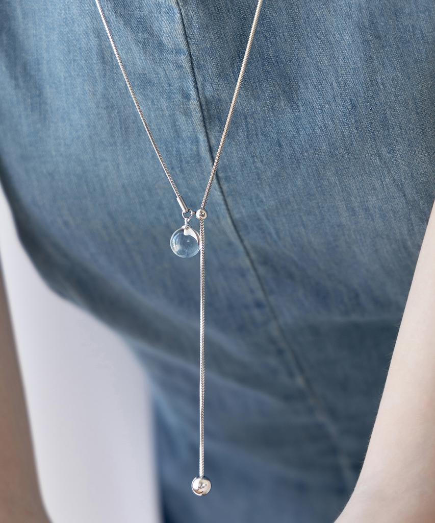 Tatiana Gem Point Y-Line Long Necklace Nz2492