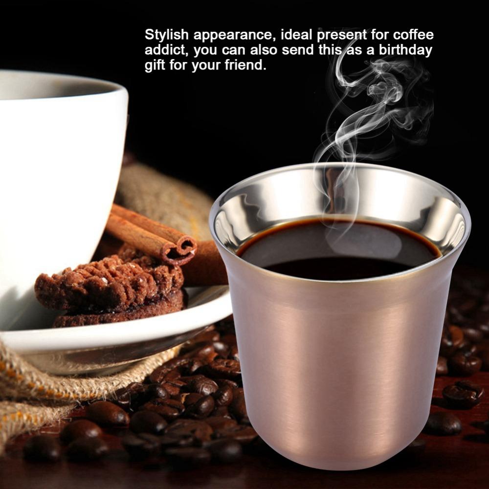 Durable Beer Mug Stainless Steel Tea Cup Reusable Espresso Cup For Drinking