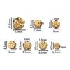 Stainless Steel Flower Beads, Perforated Six-valve Flower Septum Beads DIY Jewelry Accessories
