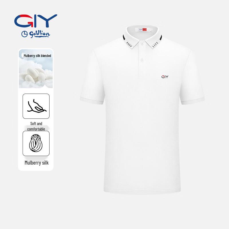 Goldlion Men's Casual Short Sleeve Polo Shirt