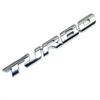 YFFSFDC Universal Sticker TURBO Turbo 3D 3D Emblem Drift Cool Custom Sticker Metal Chrome Silver