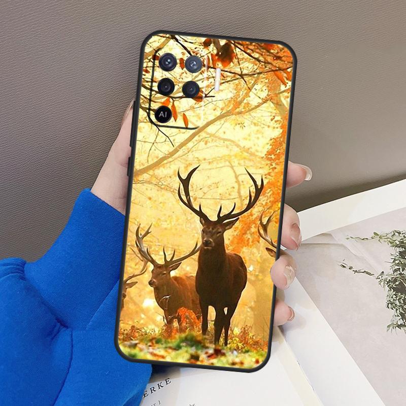 Deer Hunting Camo Case For OPPO A5 A9 A31 A53 2020 A53S A1K A15 A16 A52 A72 A92 A83 A91 A54 A74 A94 Coque