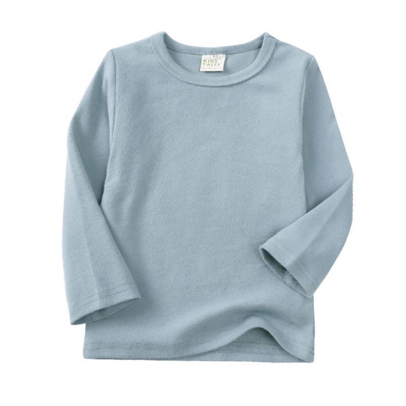 Ensemble de Sous-Vêtements Chauds Longs de Couleur Unie pour Enfants de 1 à 9 Ans Haut à Manches Longues et Pantalon Ensemble de Pyjama