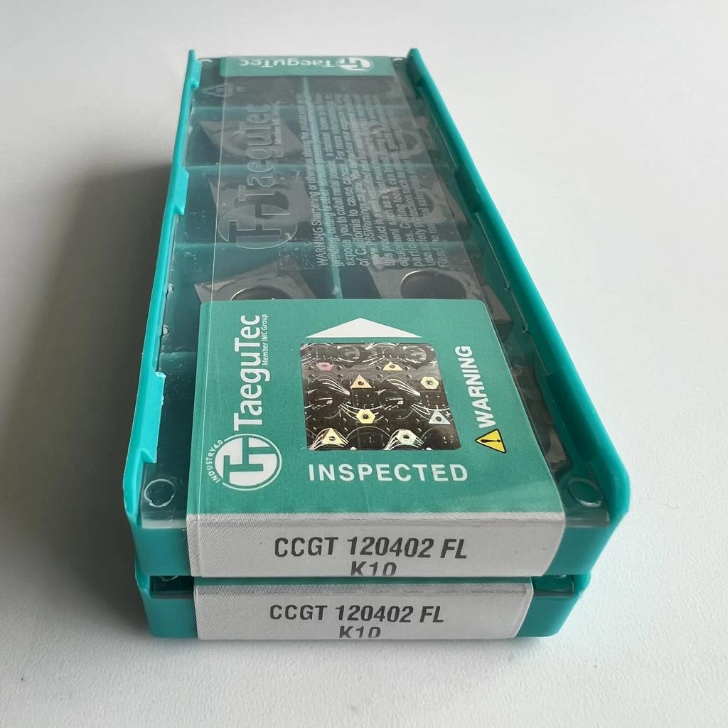 TaeguTec / CCGT120402FL K10 /Original blade Carbide CNC Blade 10 PCS