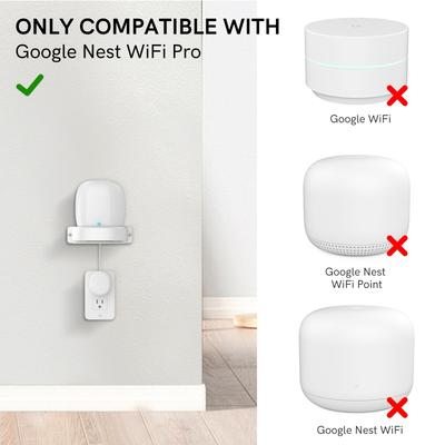 AHASTYLE עבור Google Nest WiFi Pro תושבת קיר מחזיק נתב רשת מ-PC קשיח