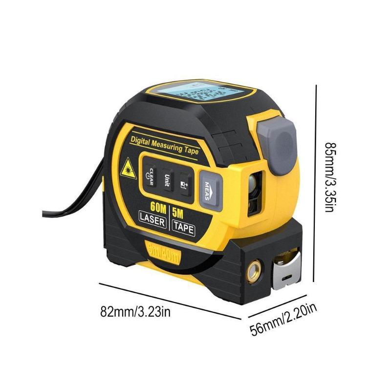 3-in-1 Laser Rangefinder Steel Tape Measure Rangefinder Indoor Laser Tape Measure