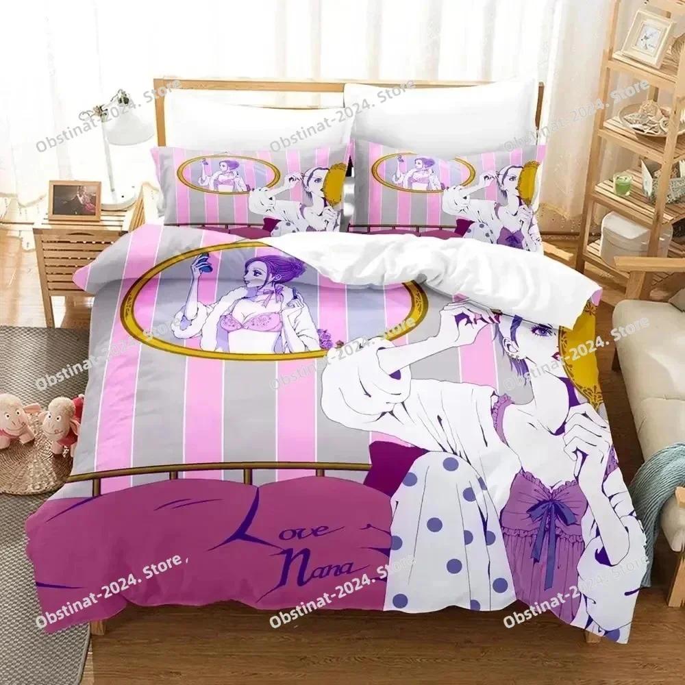 3D Anime Nana Black Stones Bedding Set Printed single Comforter Quilt Bed Cover Duvet Cover Pillow Case 3 Pieces Kids Adult Size