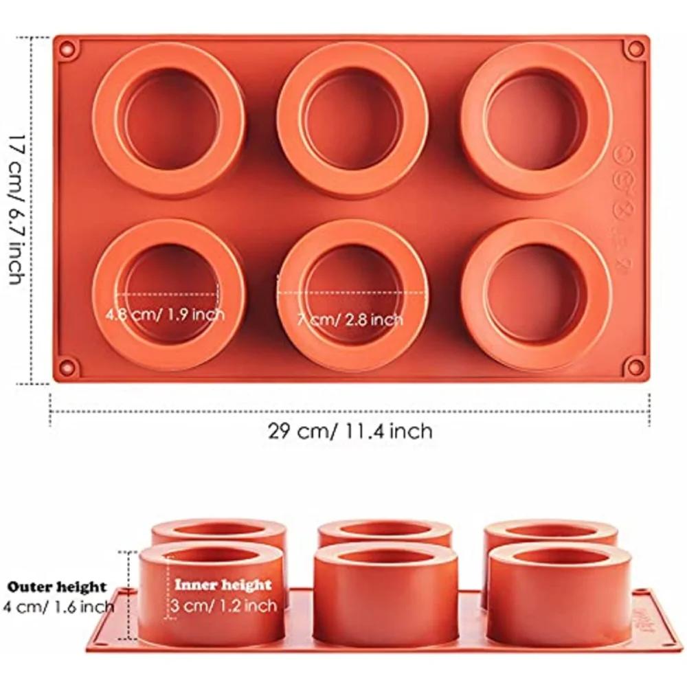 Round Cake Cake Mold Cake Decorating Moulds Silicone Mold Baking Tools for Cakes Mousse Soap Molds 3D Cake Tray Baking Pan