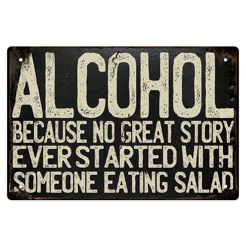Vintage Beer  BBQ Metal Iron Sign  Retro Wall Decor for Home Kitchen Bar Club and Man Cave