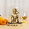 Hanuman Idol In Resin for Car, Home & Mandir, 3D Printed Sankat Mochan Hanuman Murti In Glass Dome for Protection & Peace