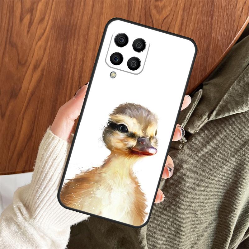 Cute Cartoon Duck Case For Samsung Galaxy M14 M34 M54 M12 M32 M52 M15 M11 M13 M06 M16 M36 M56 M31 M53 M35 M55