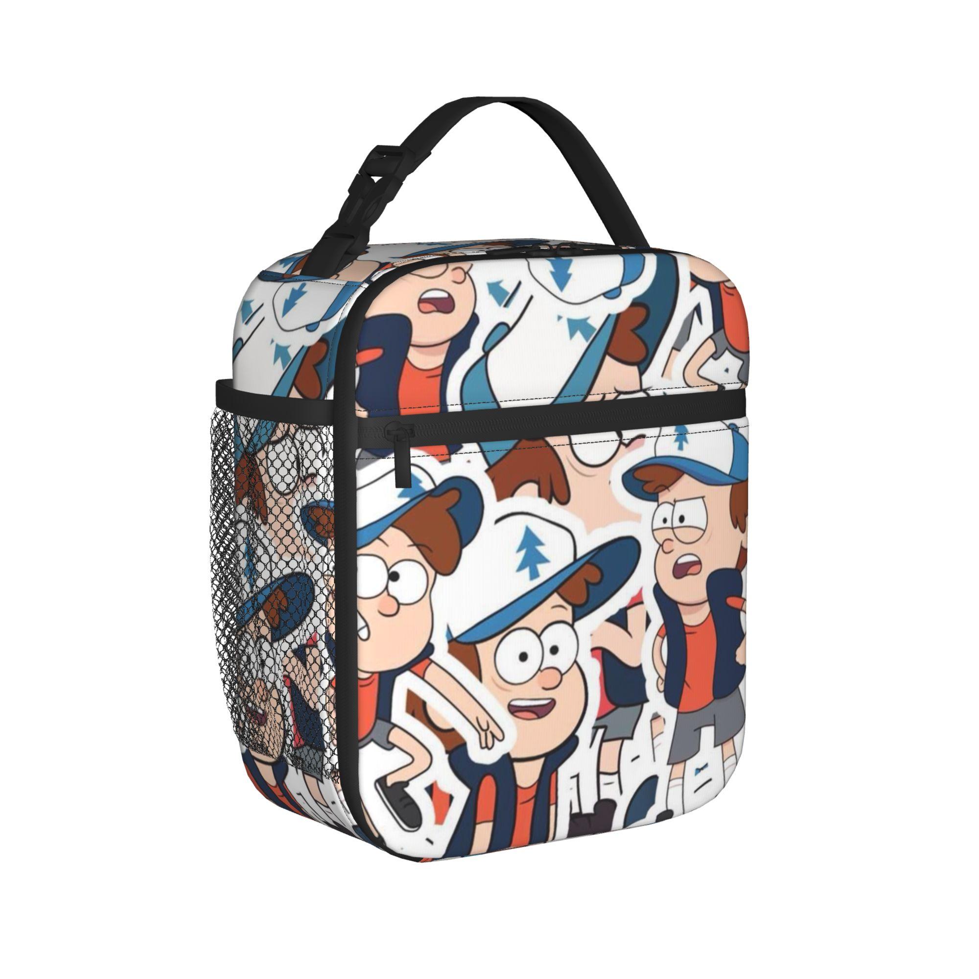 Gravitys Falls Thermisch Geïsoleerde Lunchtas voor Werk Draagbare Bento Box Mannen Vrouwen Koeler Thermische Lunchboxen Option 1