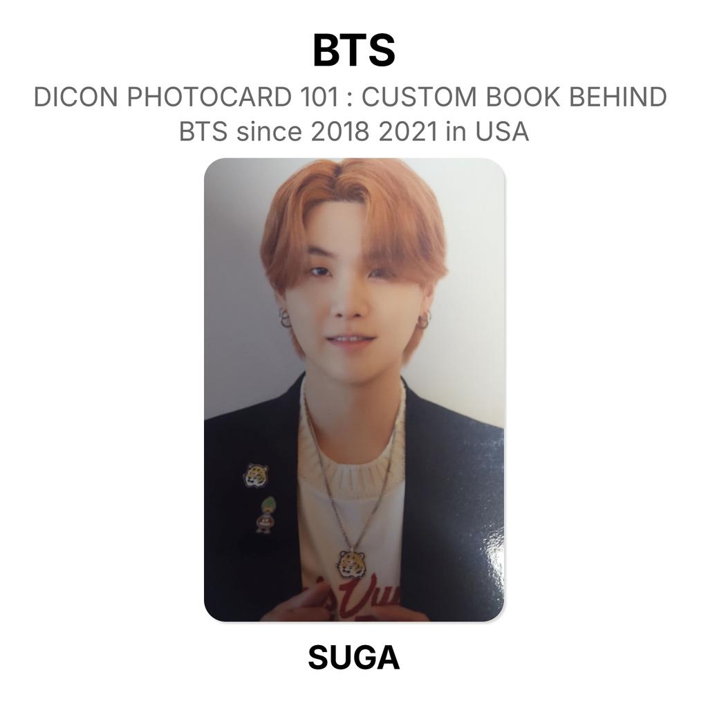 BTS DICON PHOTOCARD 101 : CUSTOM BOOK BEHIND BTS Since 2018 2021 In USA Official Photocard