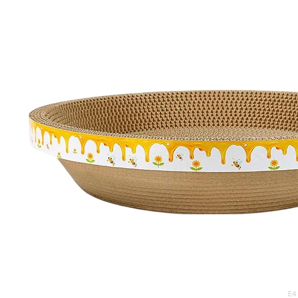 Bowl Cat Scratcher Lounge Sleep Board Decor Furniture Protector Nest Decoration Scratch Pad for
