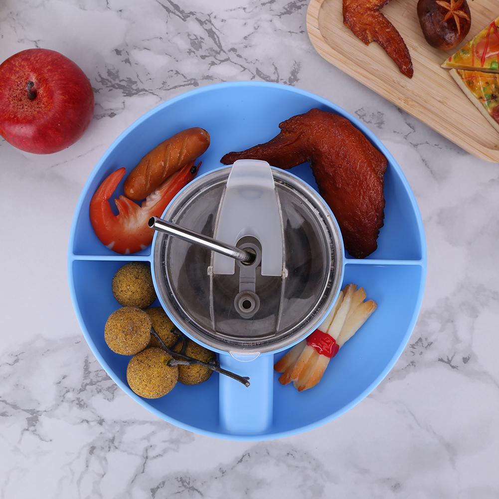 Snackplatten mit 5/4 Fächern für Stanley Cups, 40-Unzen-Tablett, Snack-Unterteilung, unterteilter Behälter, Lebensmitteltabletthalter für den Außenbereich