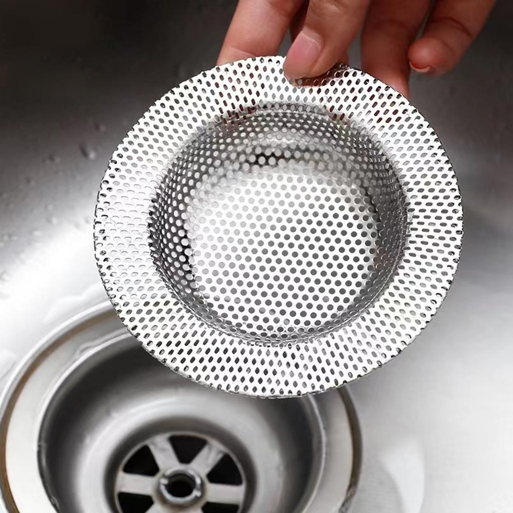 Kitchen Sink Strainer Stainless Steel Rustproof Large Wide Rim Sink Drain Basket for Home