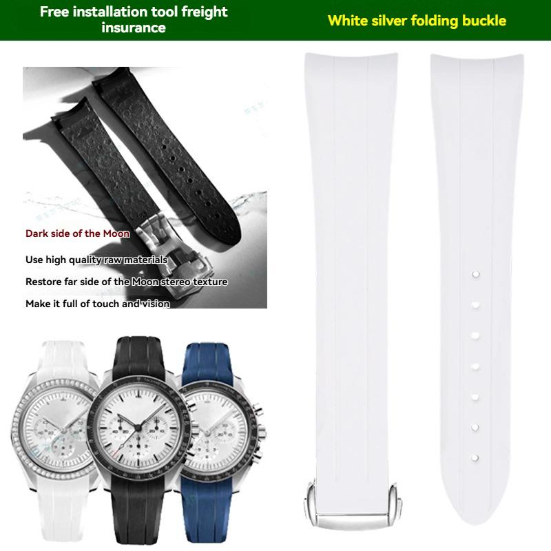 For Omega&Swatch Joint Series Watch Super Moon Seamaster 300 Series Men's Watch High Quality Silicone Waterproof Watch Strap