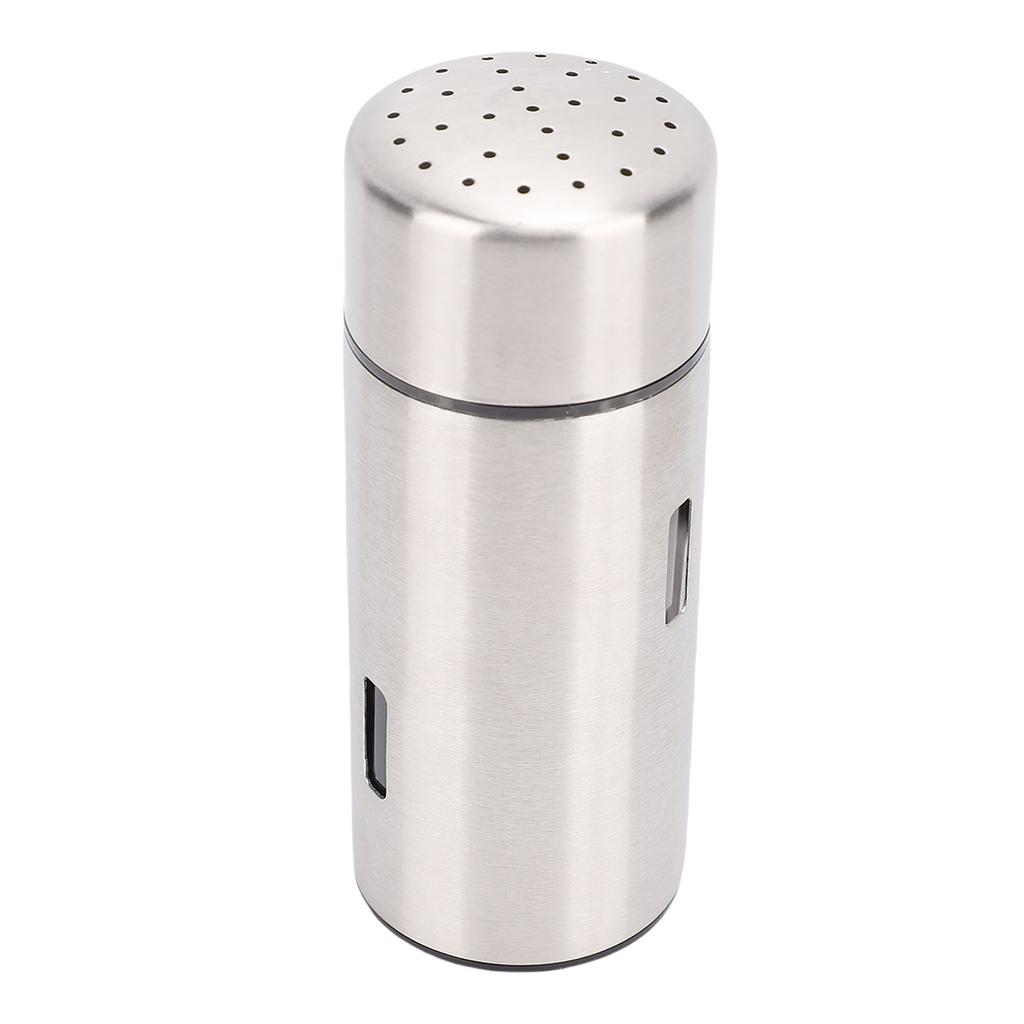 Kitchen Seasoning Can Multifunctional 304 Stainless Steel Seasoning Shaker Condiment Canister with Lid for Salt Sugar