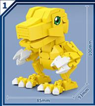 Digitales Monster Modell Bausteine Ziegelstein-Set Digimon Adventure Agumon Garudamon Metal Greymon Figuren-Set Animations-Spielzeug Kindergeschenk