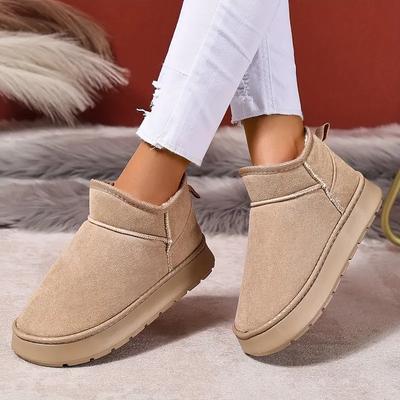 Women'S Plush Slip-On Moccasins with Soft EVA Sole - Cozy Winter Winter Footwear Stylish Slipons Plush Interior Lining