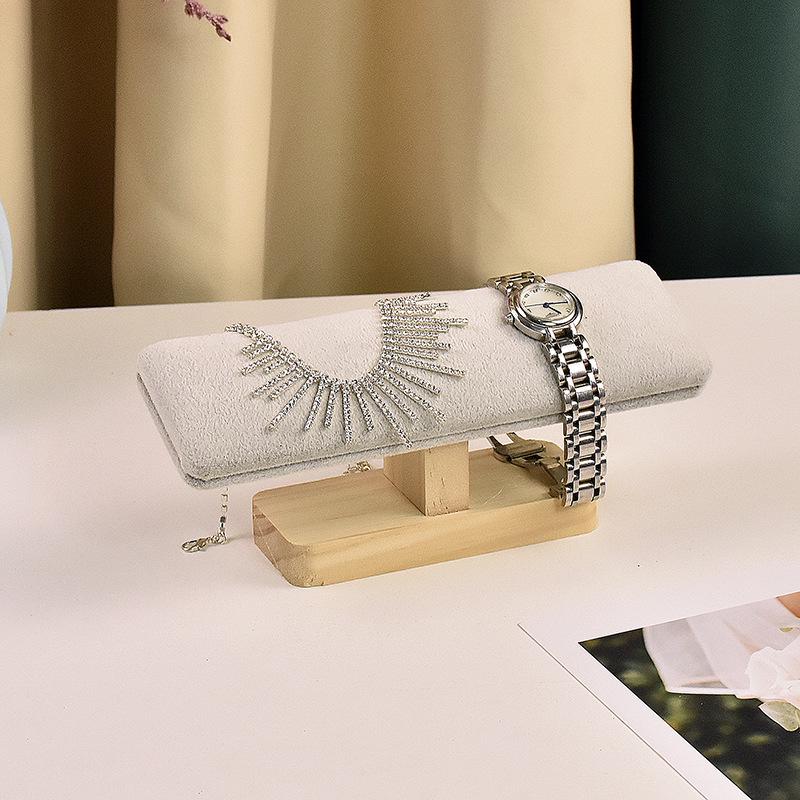 Solid Wood Single-Layer Bracelet & Watch Display Stand