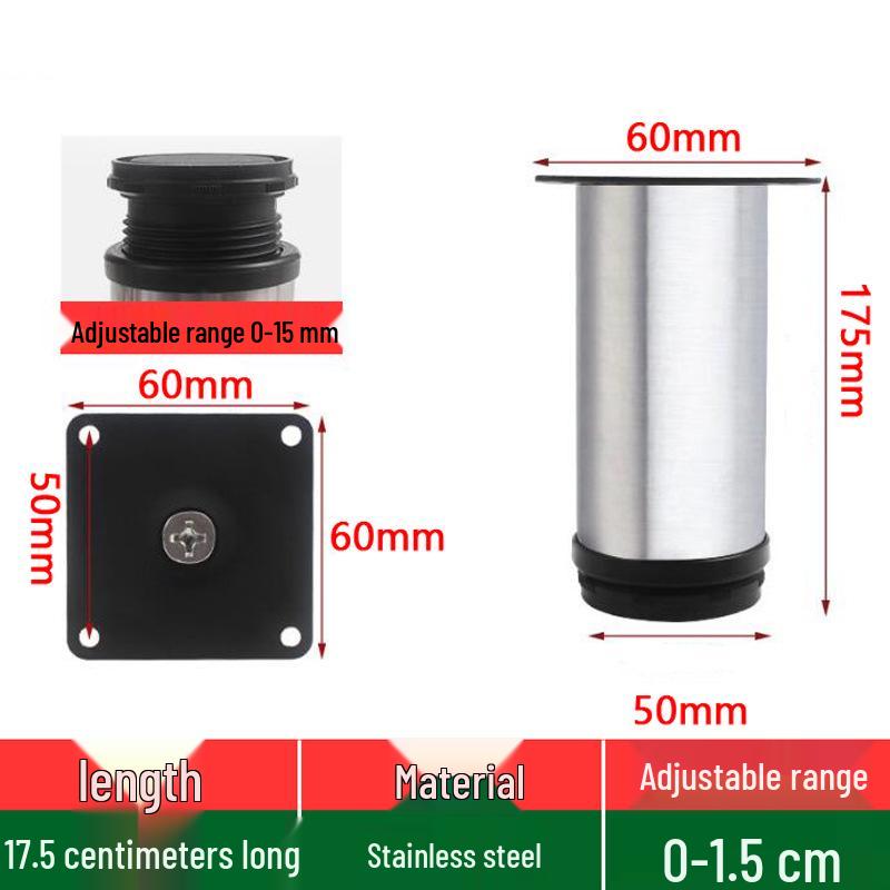 Adjustable Stainless Steel Support Feet for Furniture and Tables