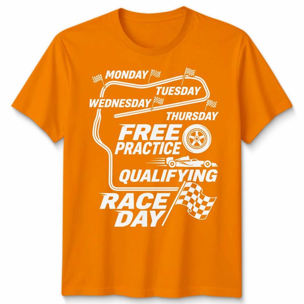 Unisex F1 Formula 1 Days Of The Week T Shirt Handmade Racing Fan Gift Tee