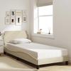 VidaXL Bed Frames with Headboard, Upholstered Bed with Slatted Base, Single Bed with Footboard, Adult Bedroom Bed, 373110