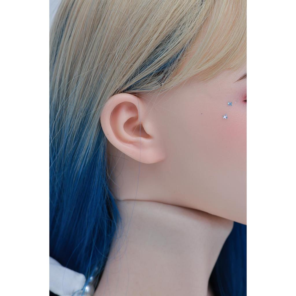 100 % Silikon-Sexpuppenkopf Standardperücke Passend für 130-180 cm große Vollpuppenkörper M16 und Standardschrauben 2 Verbindungsmethoden GJ-ZP018