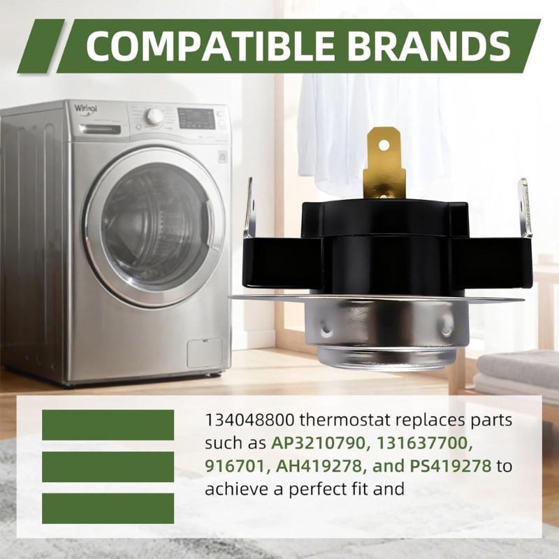 134048800 Dryer Thermostat Suitable for Multiple Models Easy Installation Replacement Part for Efficient Operation